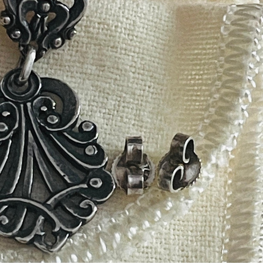 James Avery Retired Vintage Celeste dangle Ear posts - Picture 9 of 11